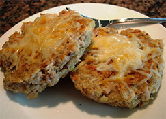 Reduced Calorie, reduced fat, healthy tuna melt